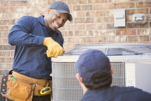 Technician working